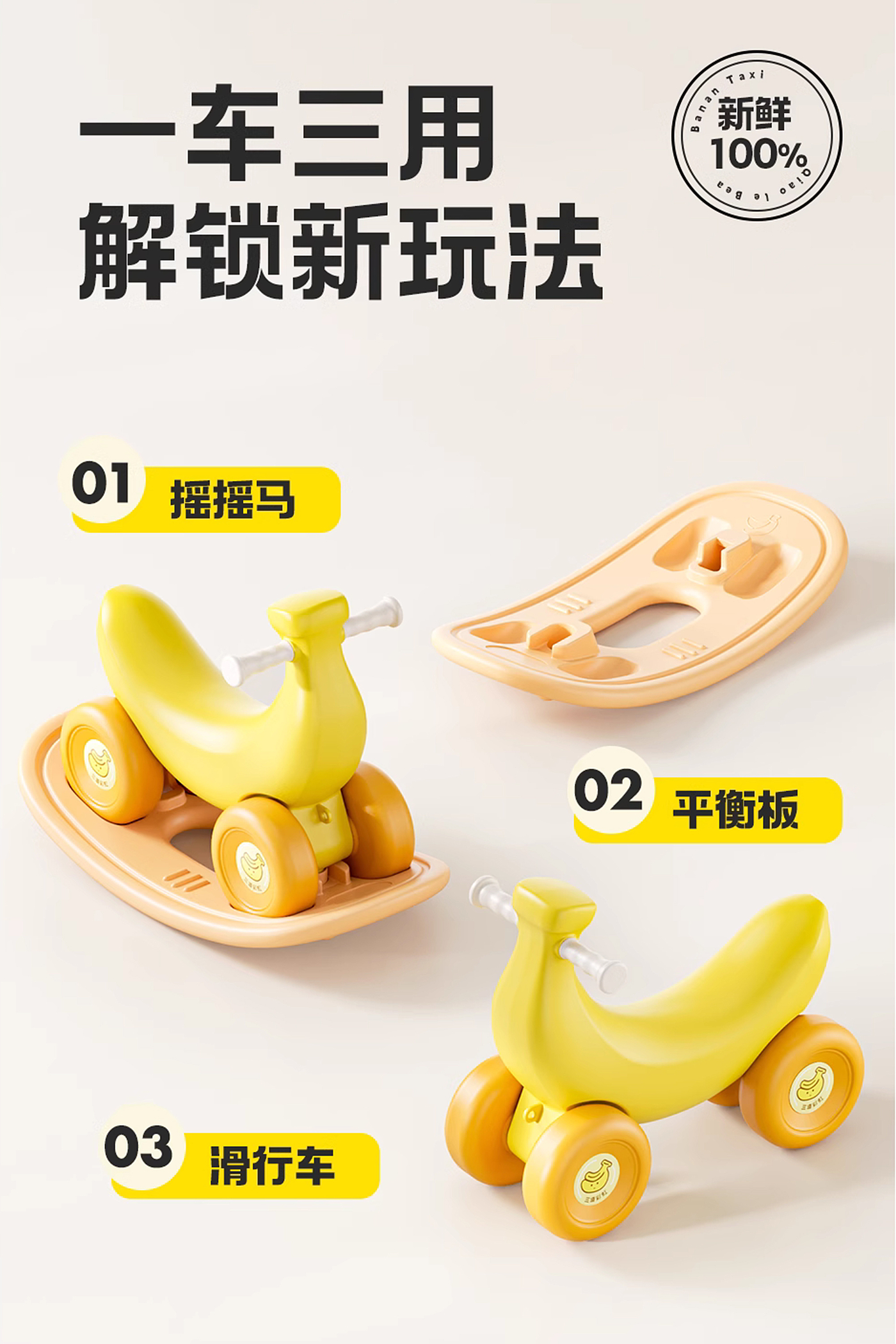 Banana Car，dopamine，Banana，Taxi，rocking horse，