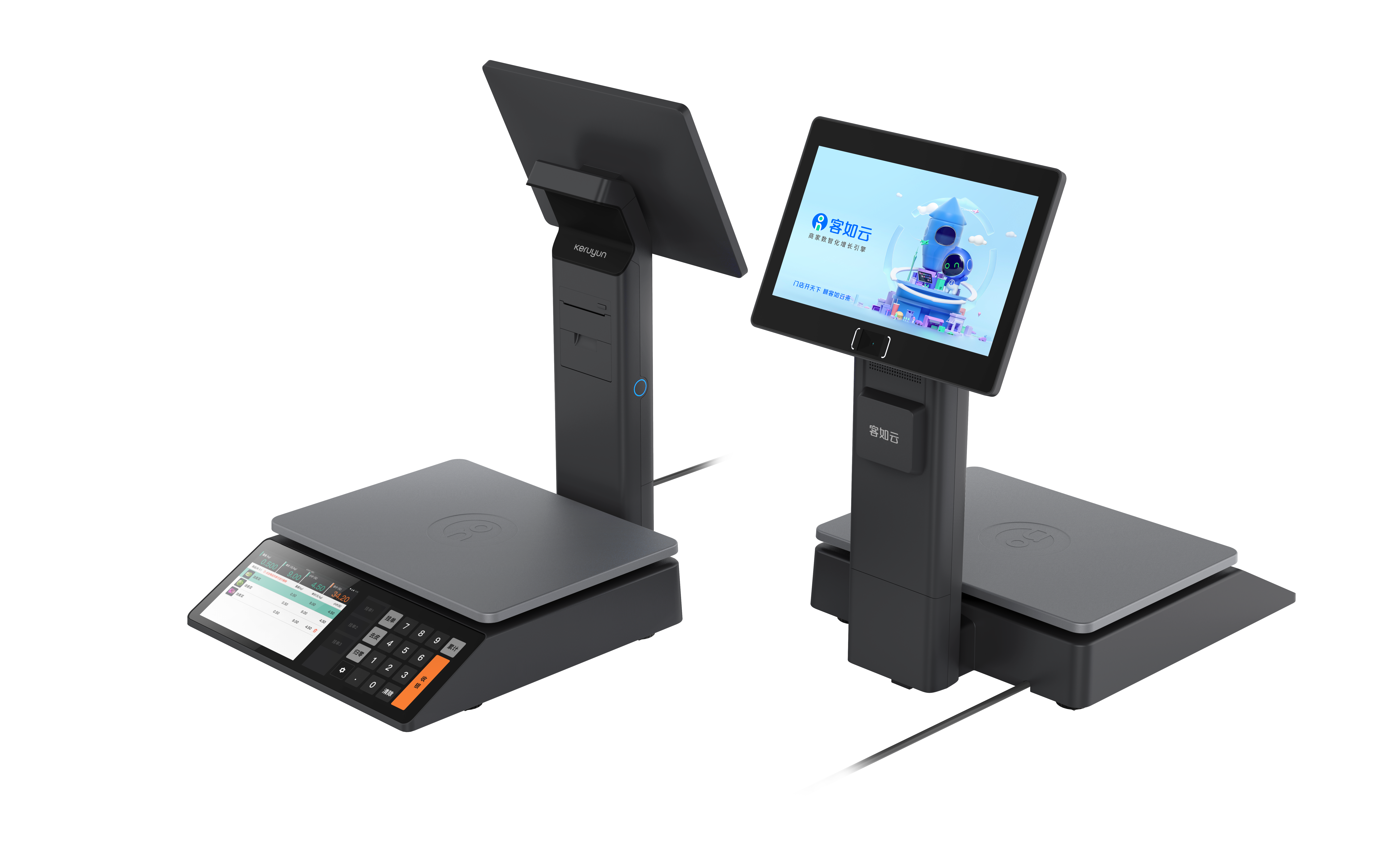AI recognition，Intelligent cash register scale，Wisdom market，Multi-function integrated scale，