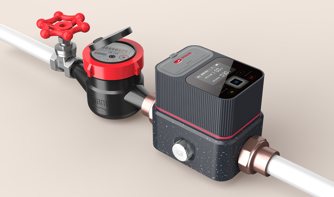 Water leakage protector，Leakage protection，Intelligent water pipe switch，industrial design，