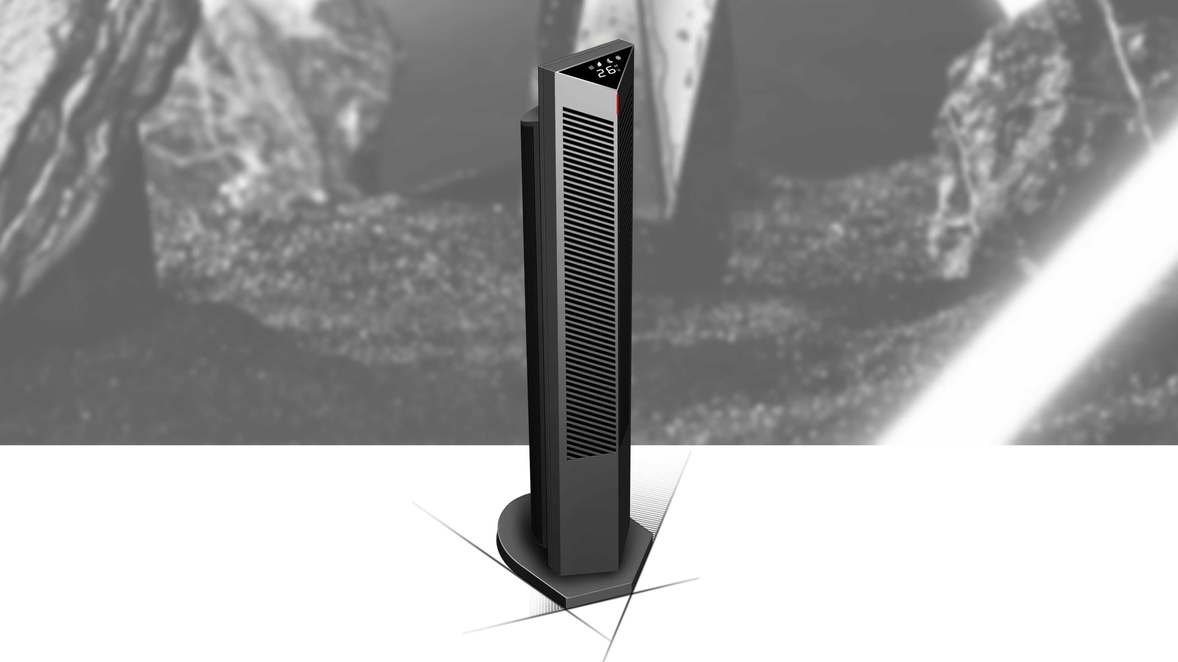 product design，industrial design，Home appliance design，PS design，Heater，Water dispenser，Fan，Circulation fan，