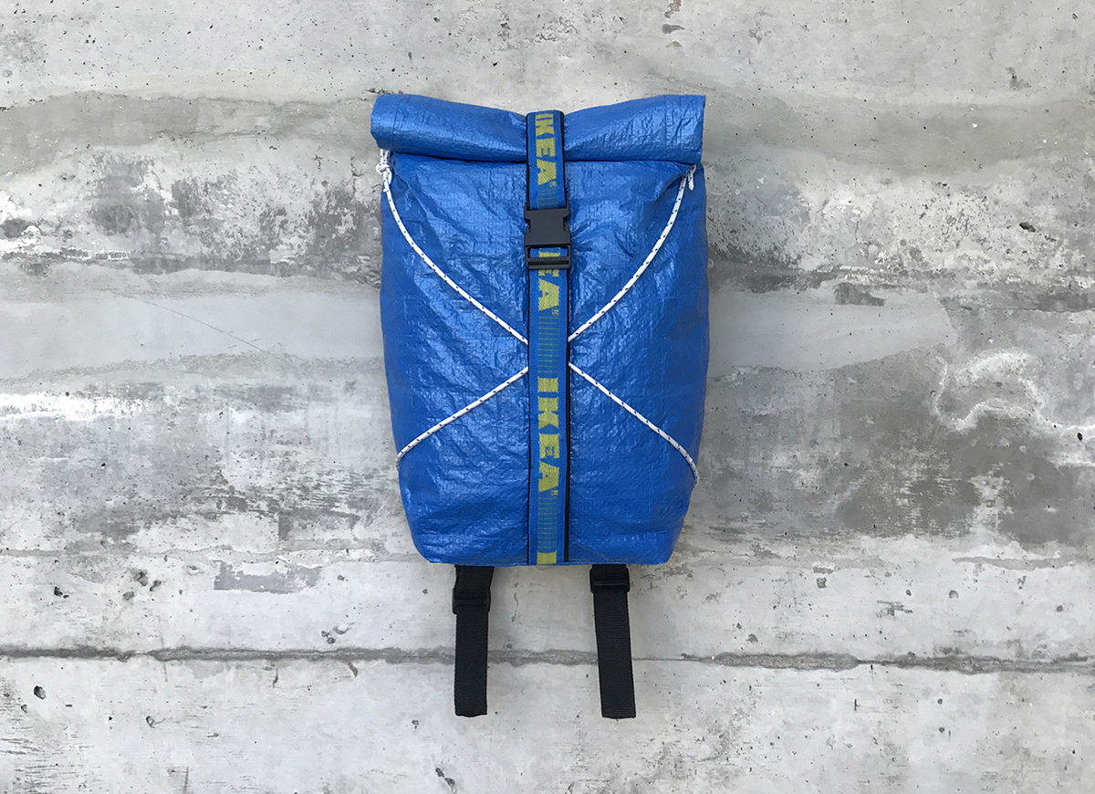 Freight Backpack，knapsack，blue，Plastic，IKEA，fashion，