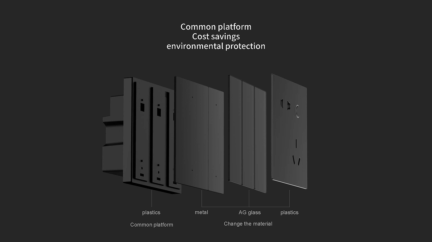 Smart panel，Smart home，Switch panel，Family design，