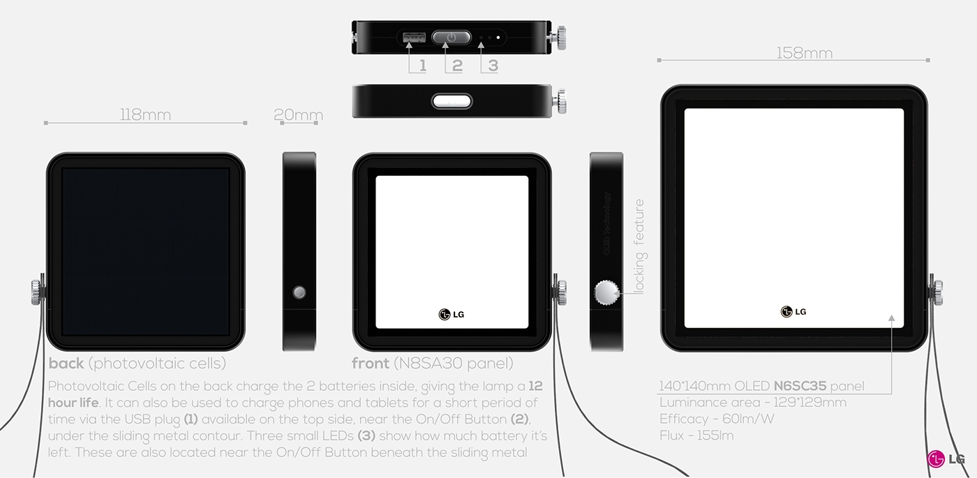 lg，OLED lamps，Desk lamp，Night light，Portable，Portable lamp，Outdoor lantern，