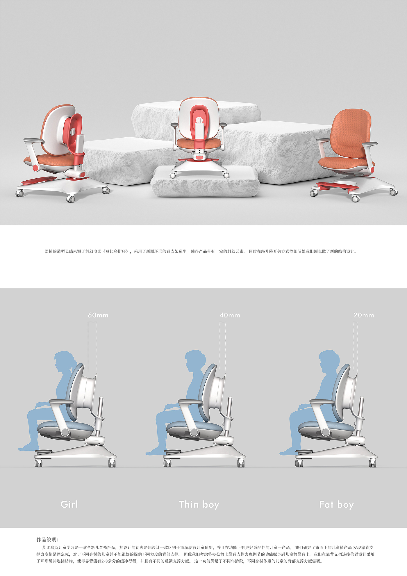 Children chair，Study chair design，Chair design，furniture design ，