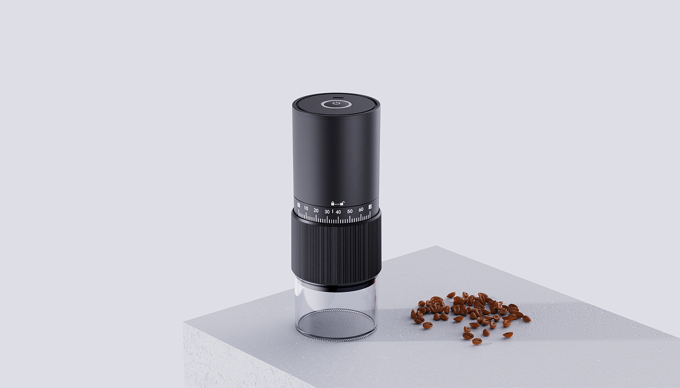 Coffee grinder，Coffee bean grinder，coffee cup，Convenient coffee cup，Outdoor coffee machine，industrial design，