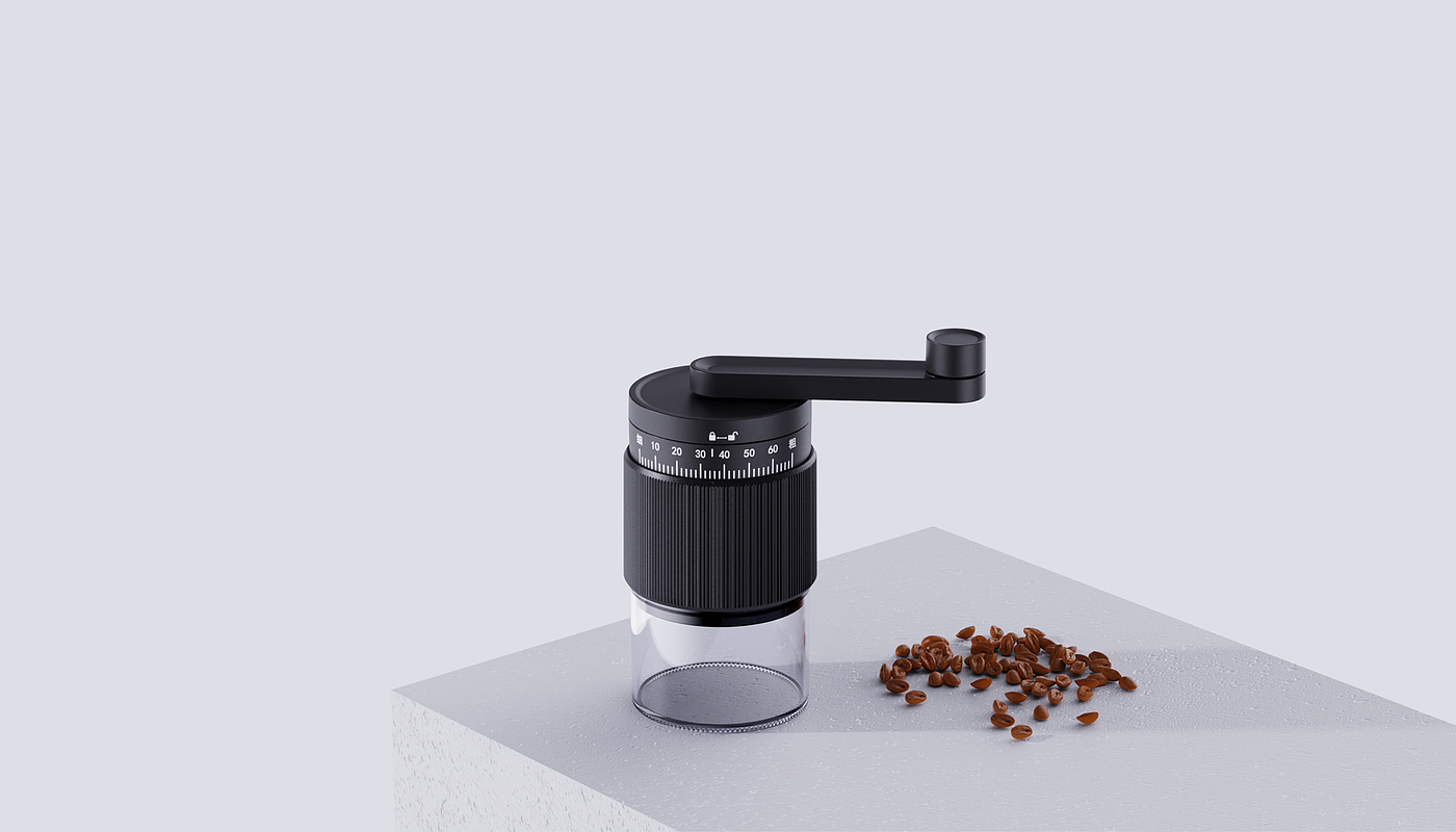 Coffee grinder，Coffee bean grinder，coffee cup，Convenient coffee cup，Outdoor coffee machine，industrial design，