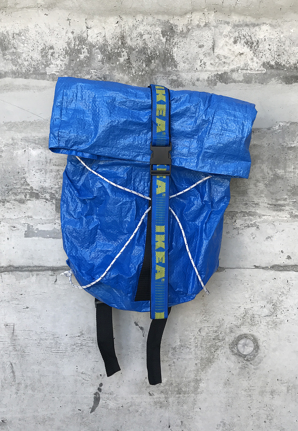 Frakta Backpack，背包，蓝色，塑料，宜家，时尚，