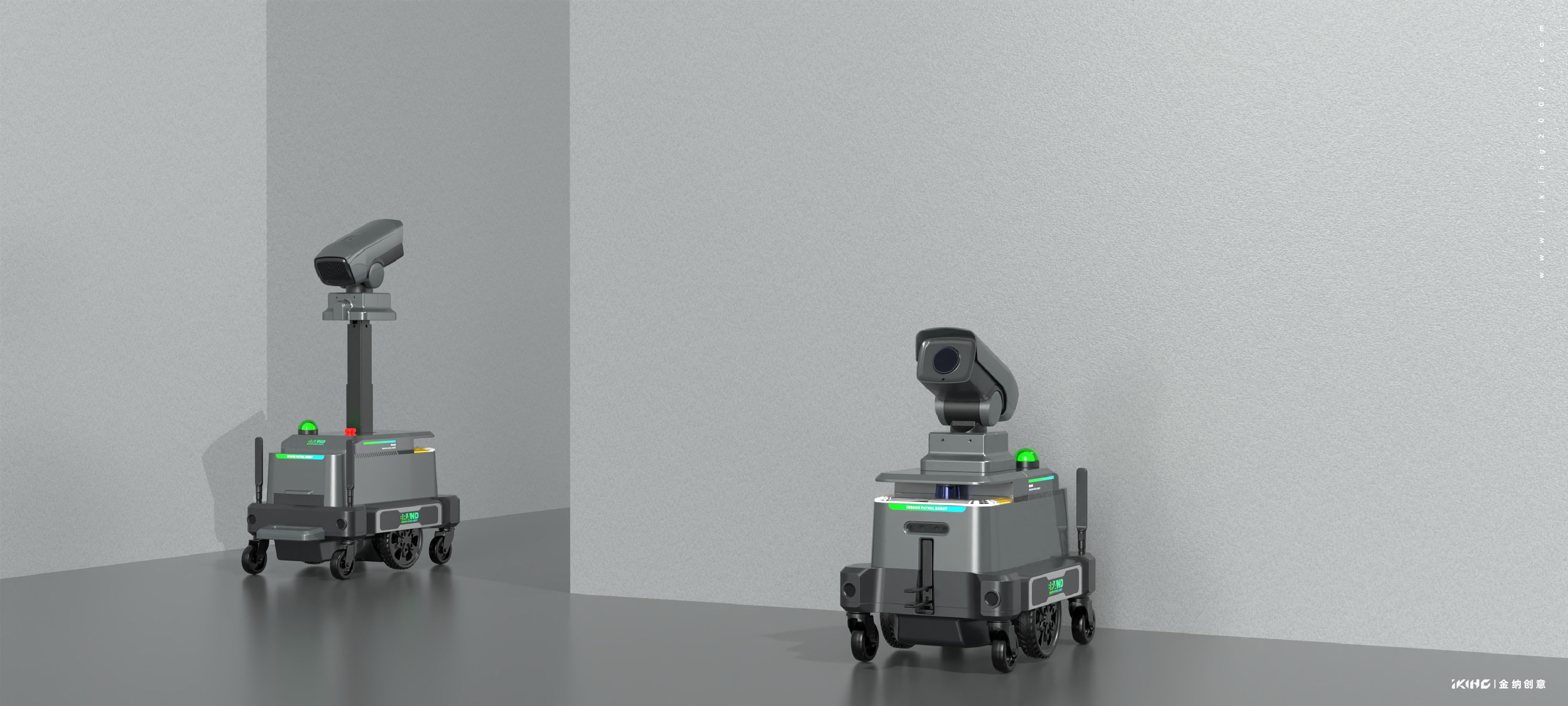 Robot product design，Patrol robot，Kinner creative，Changzhou Jinna Industrial Design，Industrial design company，Product Appearance Company，Intelligent technology robot，Changzhou Jinna Industrial Product Design Co., Ltd.，