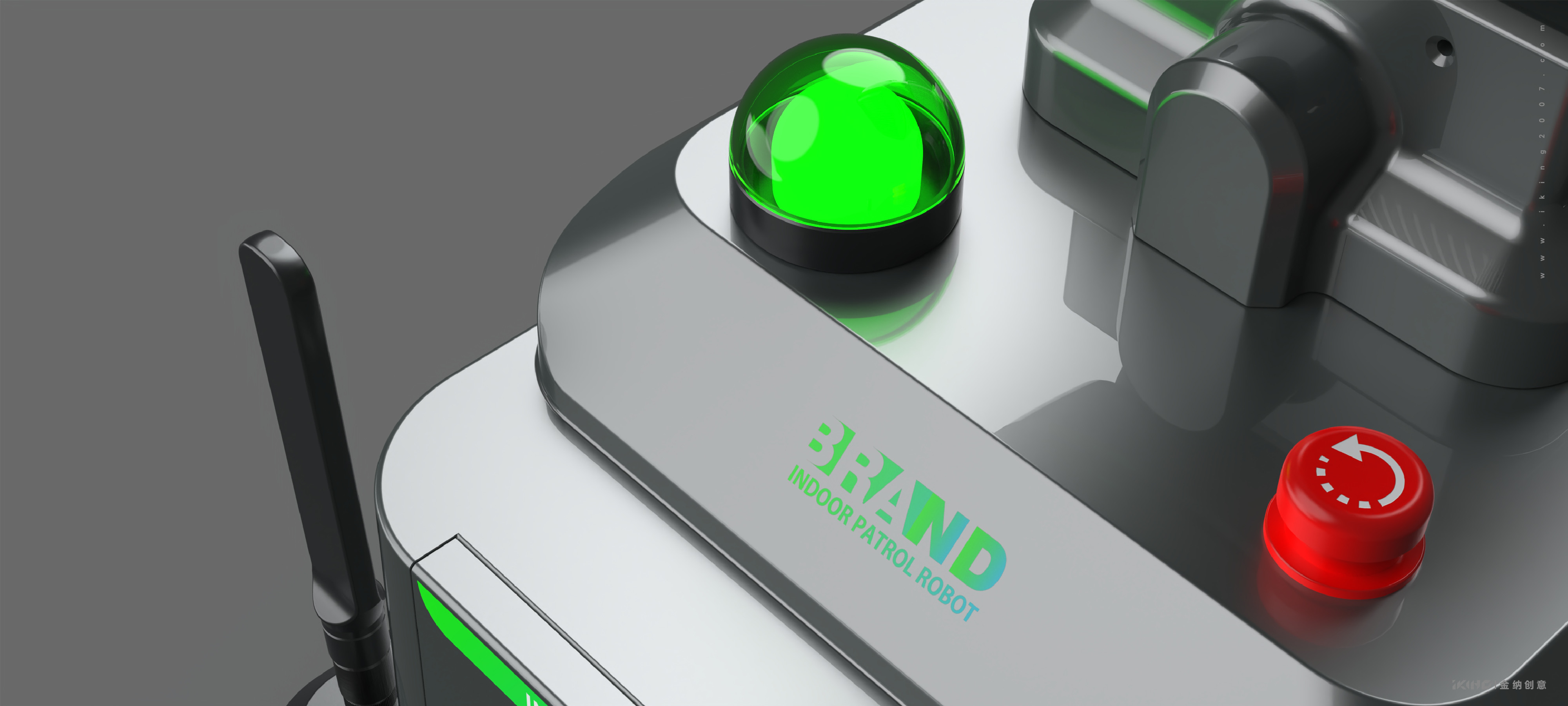 Robot product design，Patrol robot，Kinner creative，Changzhou Jinna Industrial Design，Industrial design company，Product Appearance Company，Intelligent technology robot，Changzhou Jinna Industrial Product Design Co., Ltd.，