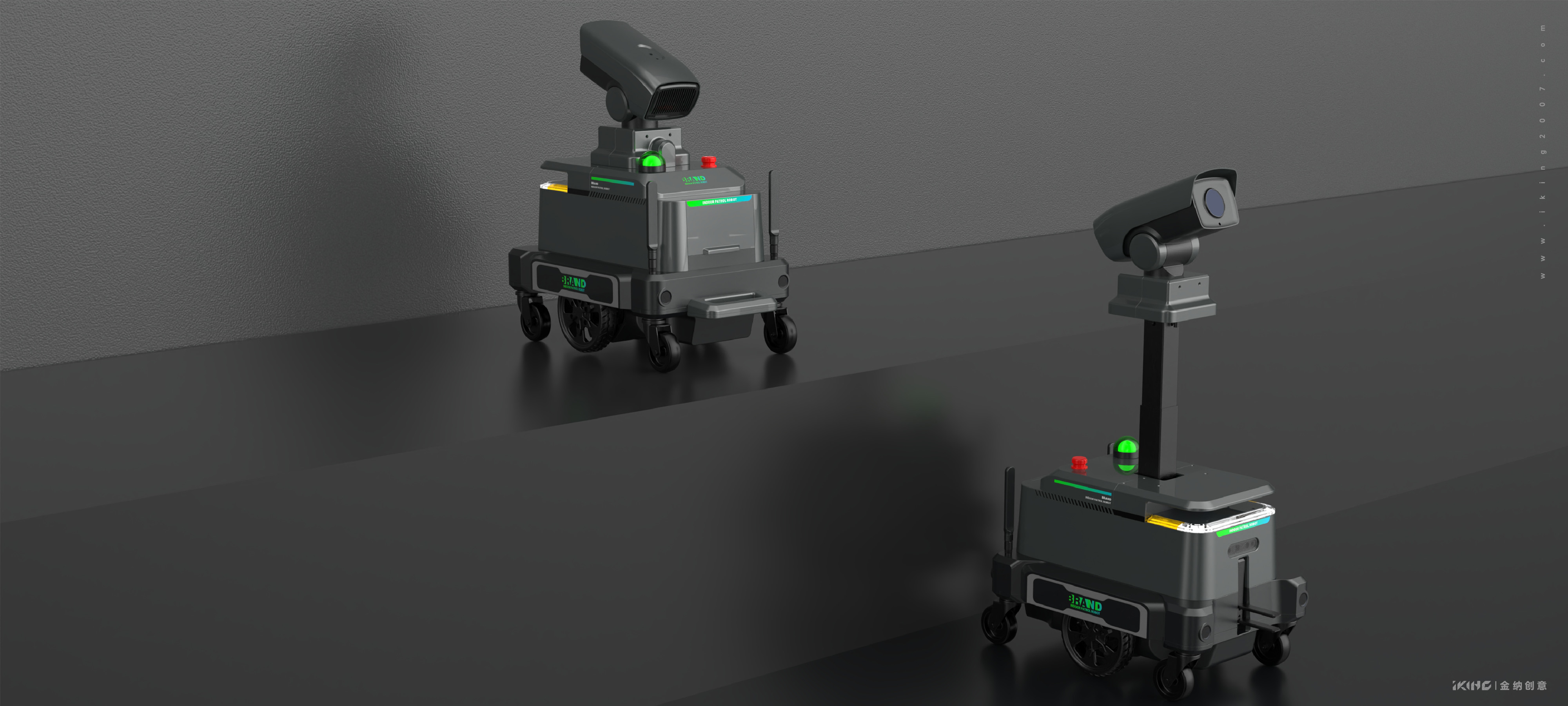 Robot product design，Patrol robot，Kinner creative，Changzhou Jinna Industrial Design，Industrial design company，Product Appearance Company，Intelligent technology robot，Changzhou Jinna Industrial Product Design Co., Ltd.，