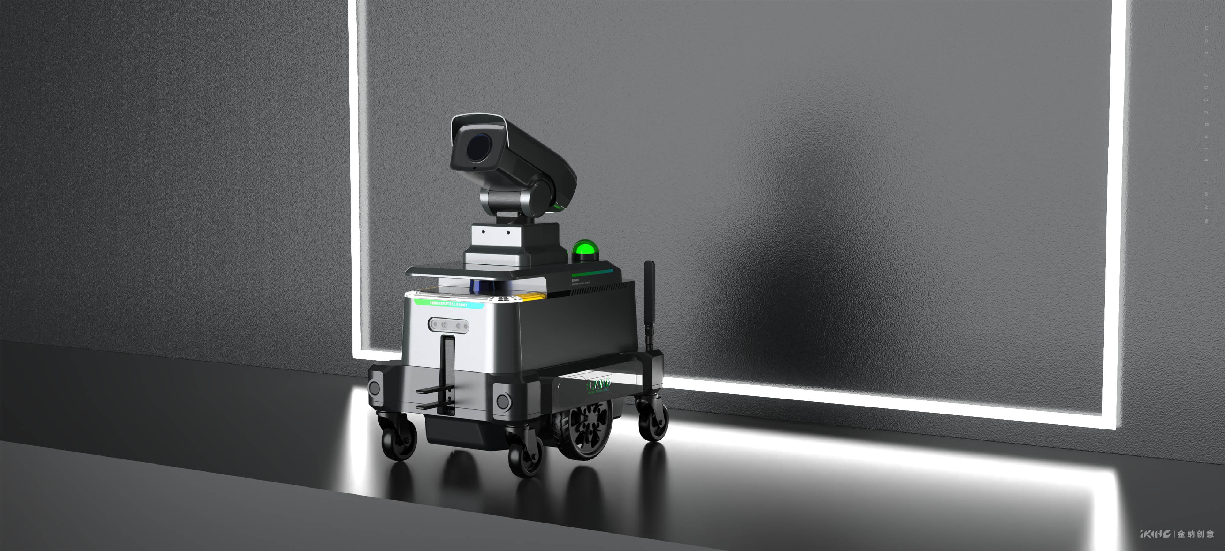 Robot product design，Patrol robot，Kinner creative，Changzhou Jinna Industrial Design，Industrial design company，Product Appearance Company，Intelligent technology robot，Changzhou Jinna Industrial Product Design Co., Ltd.，