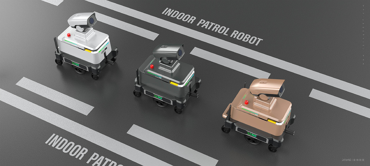 Robot product design，Patrol robot，Kinner creative，Changzhou Jinna Industrial Design，Industrial design company，Product Appearance Company，Intelligent technology robot，Changzhou Jinna Industrial Product Design Co., Ltd.，