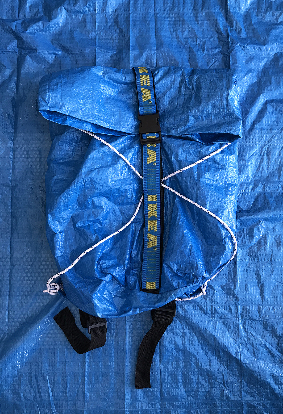 Freight Backpack，knapsack，blue，Plastic，IKEA，fashion，