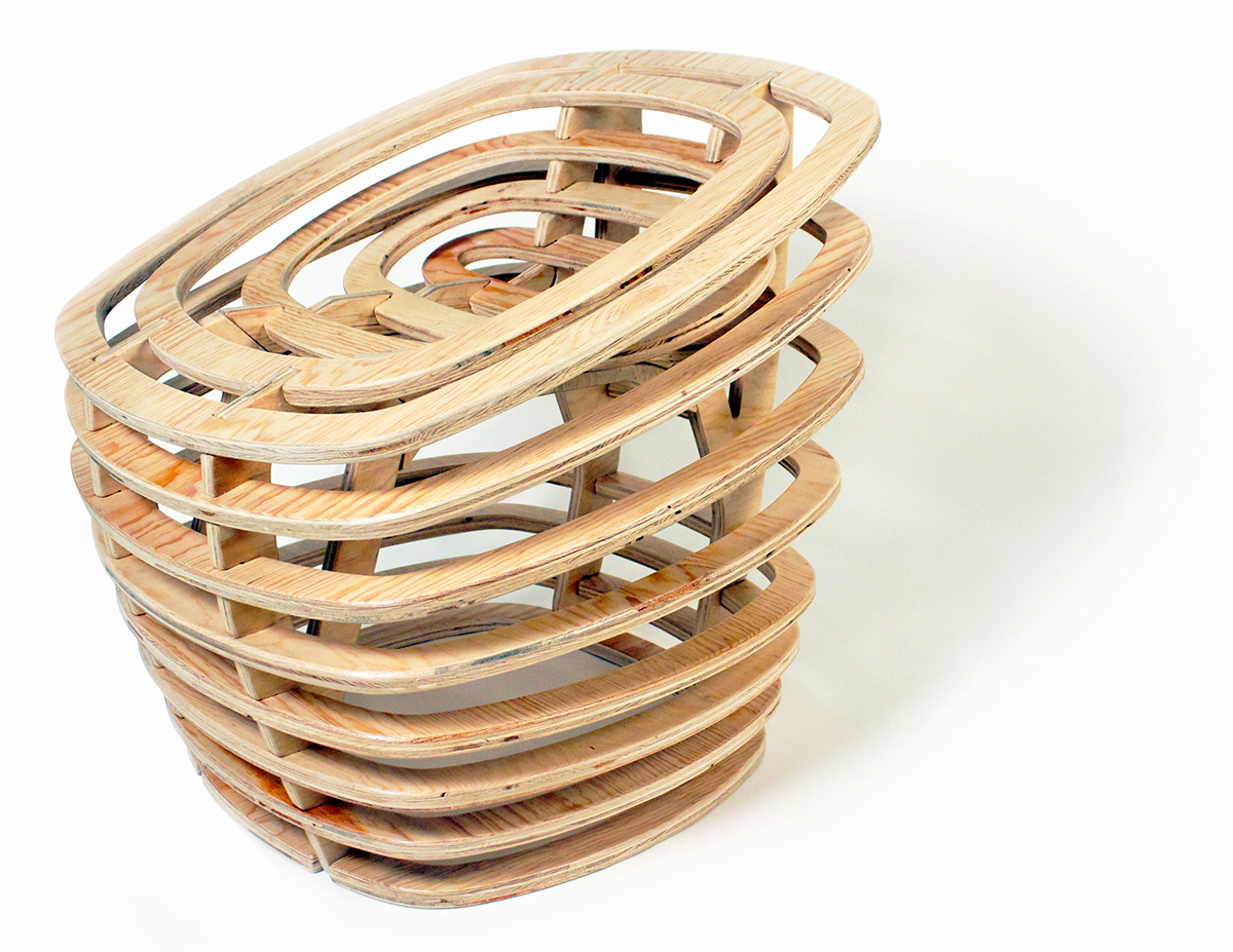 furniture design ，chair，Hollowed out，Sense of space，