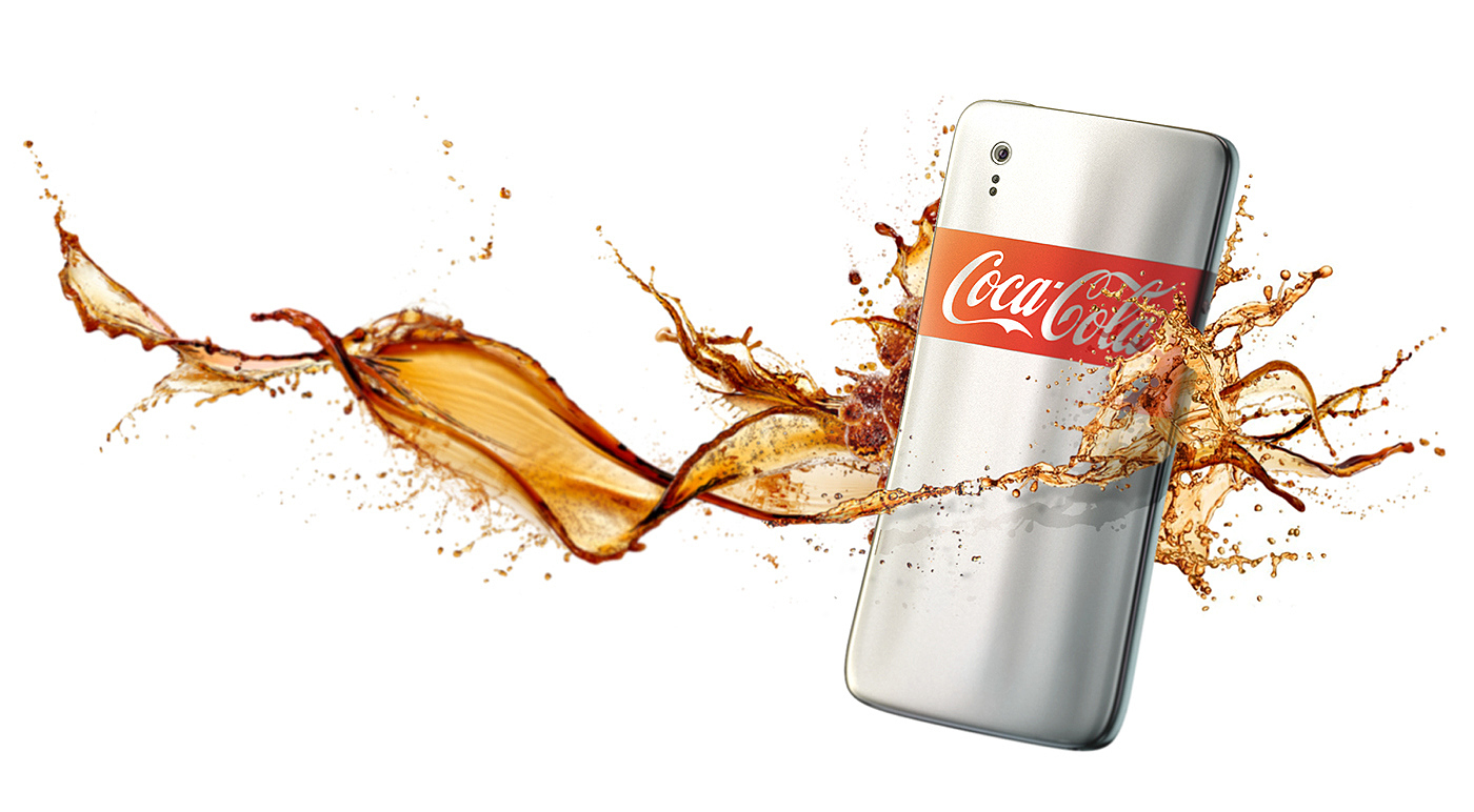 mobile phone，concept，Digital，Coca Cola，vision，