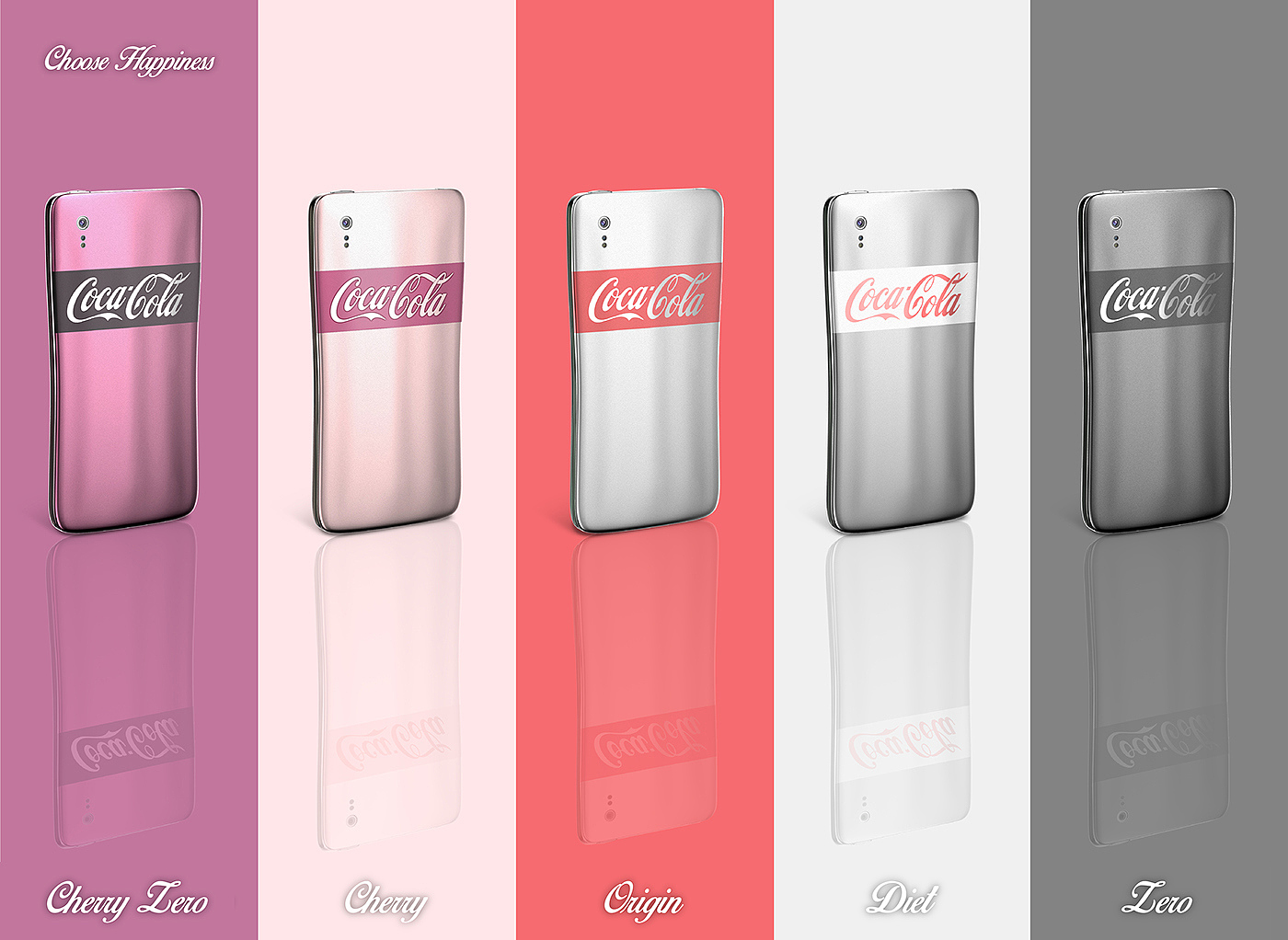 mobile phone，concept，Digital，Coca Cola，vision，