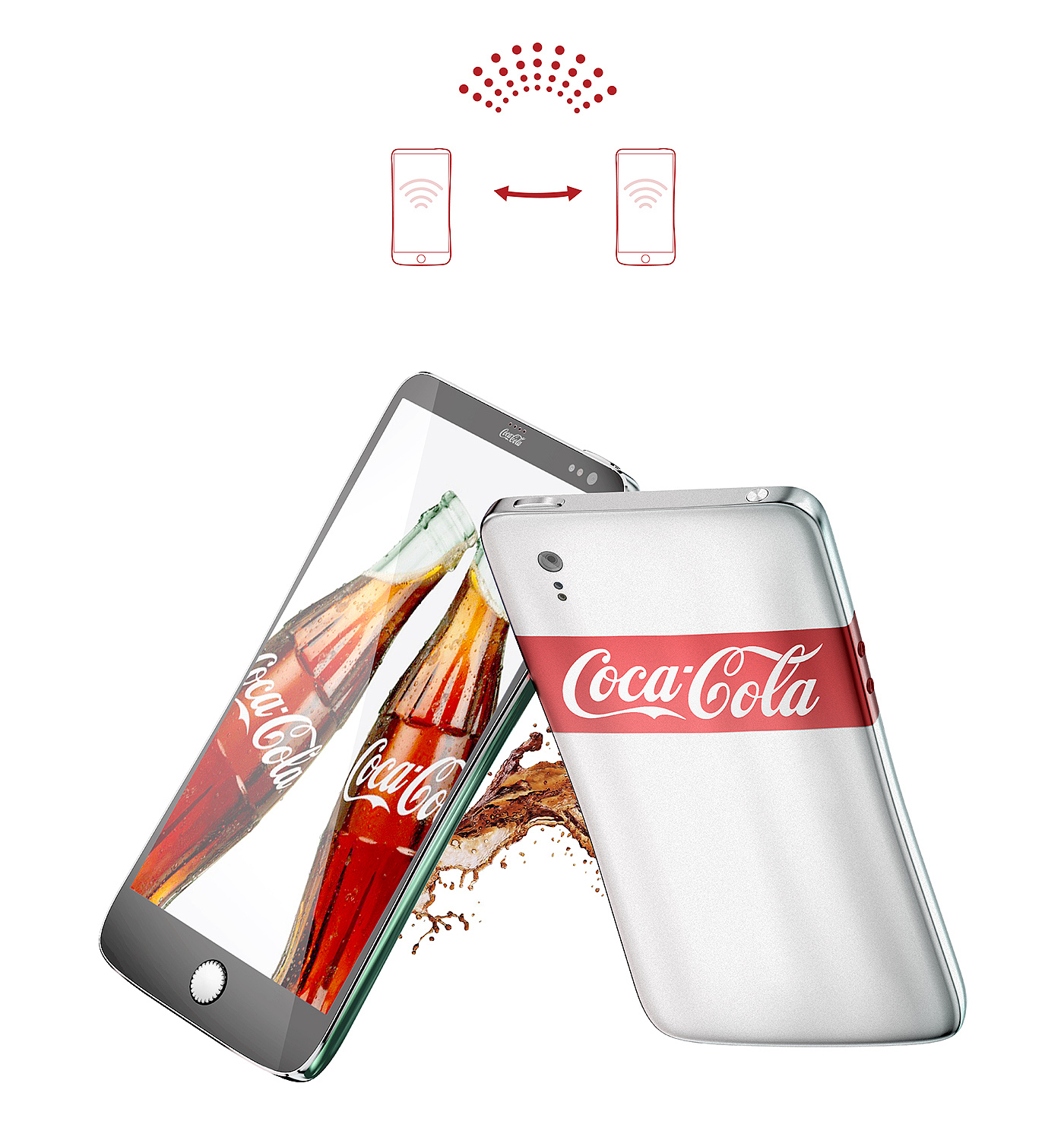 mobile phone，concept，Digital，Coca Cola，vision，