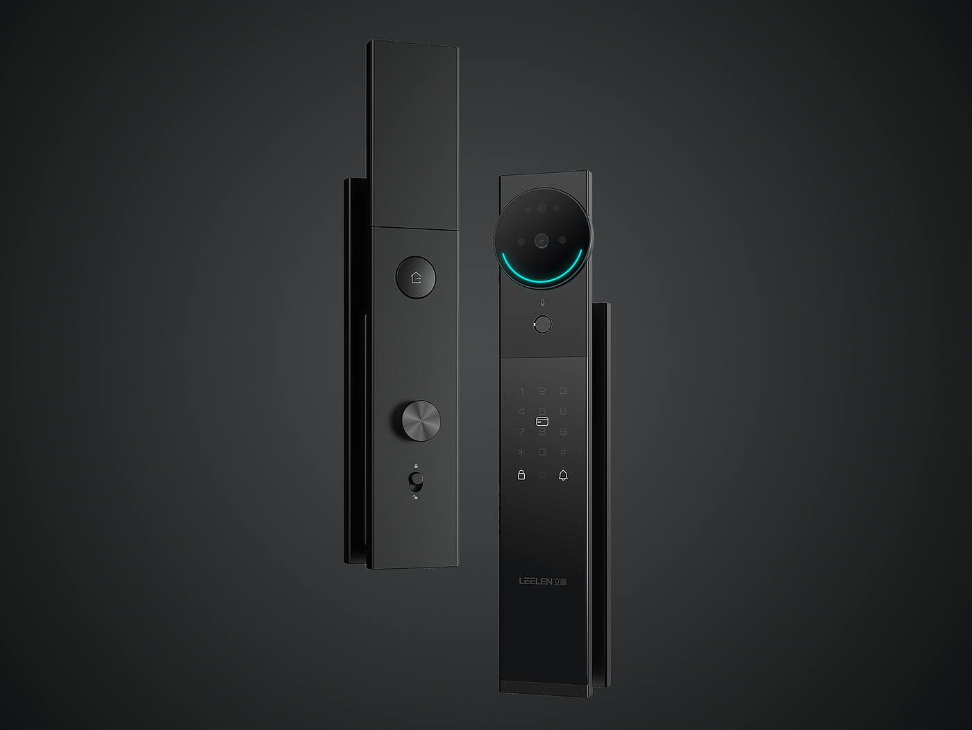 Fingerprint lock，Intelligent lock，Smart home product design，industrial design，product design，