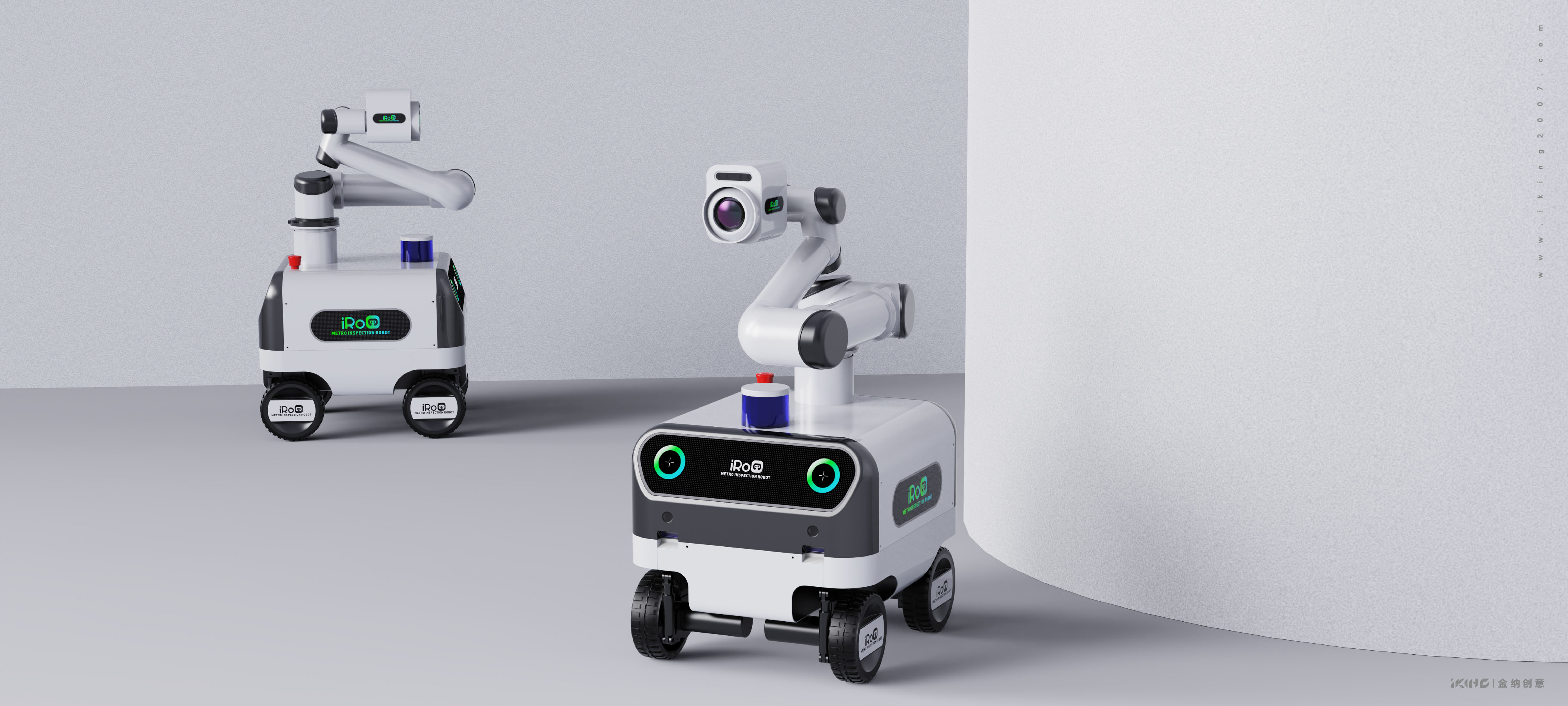 Subway inspection robot，intelligent robot，Patrol robot，Kinner creative，Changzhou Industrial Design Company，Changzhou Product Design Company，Changzhou Appearance Design Company，