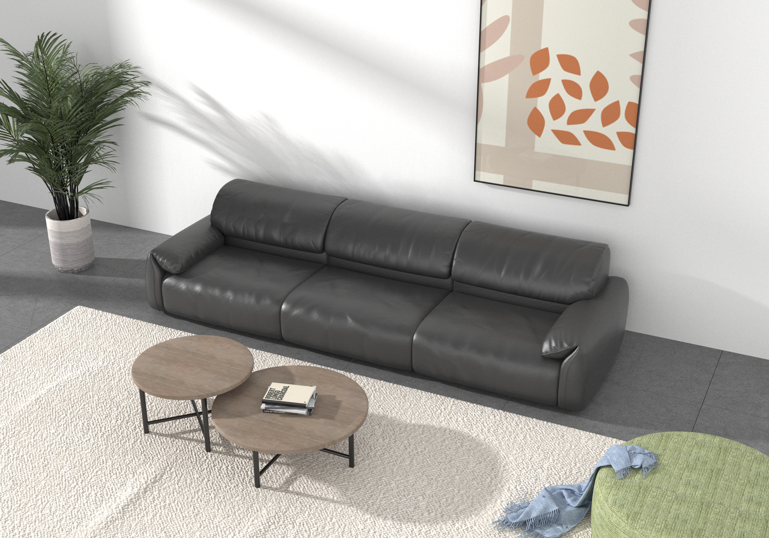 sofa，furniture，genuine leather，