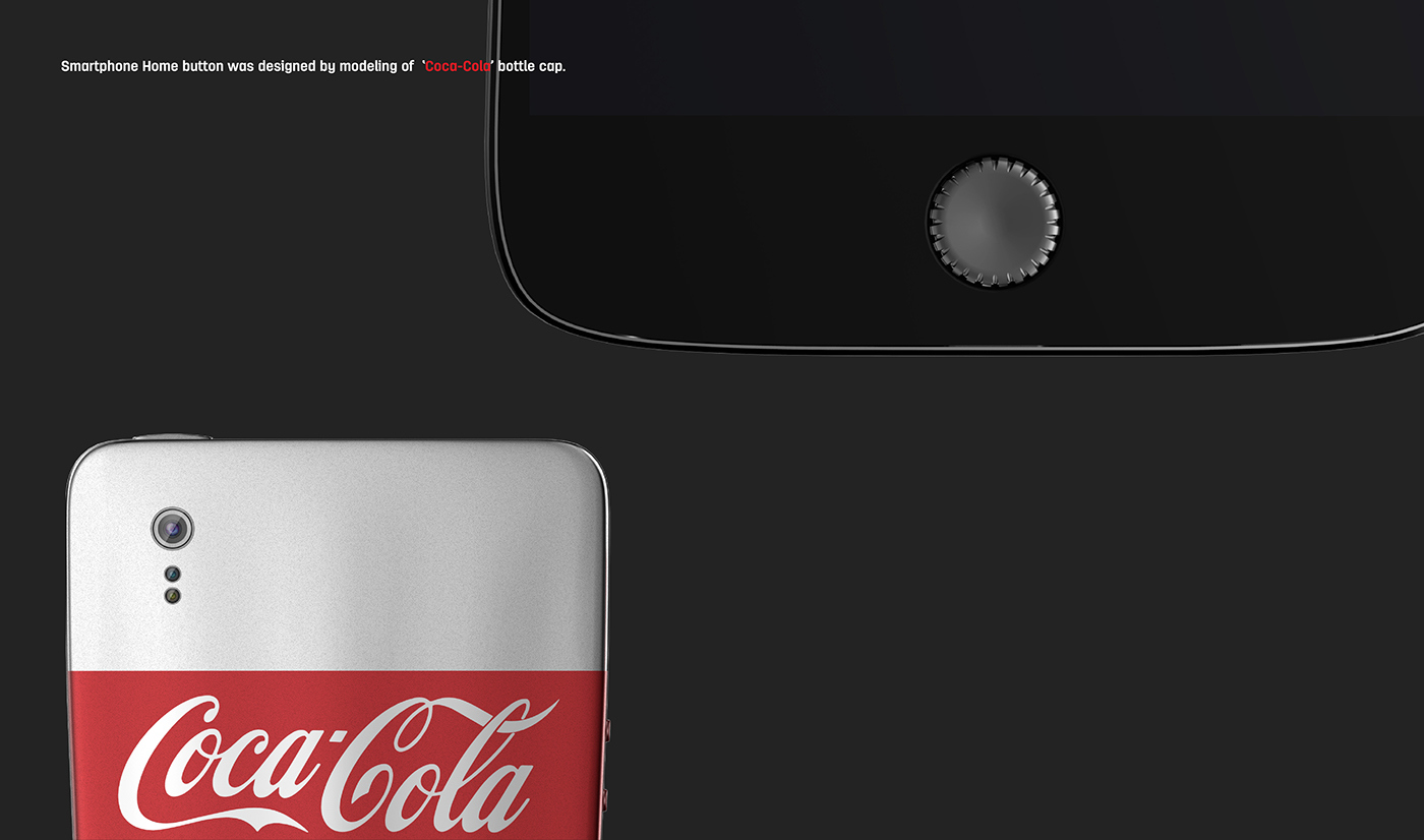 mobile phone，concept，Digital，Coca Cola，vision，