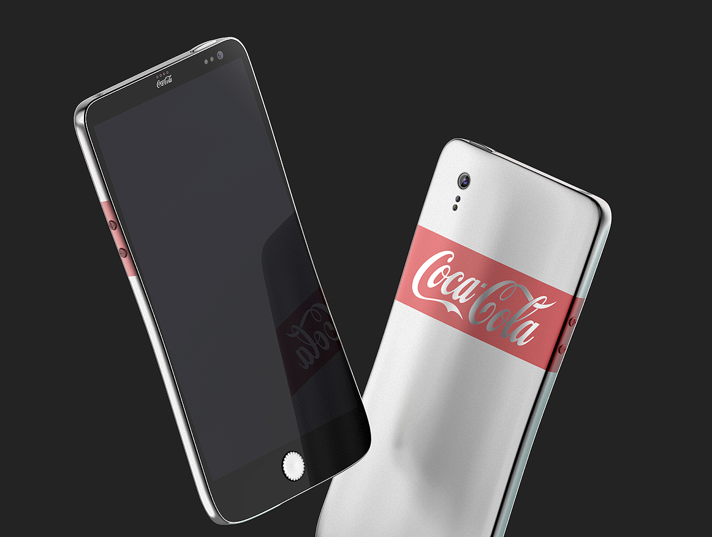 mobile phone，concept，Digital，Coca Cola，vision，