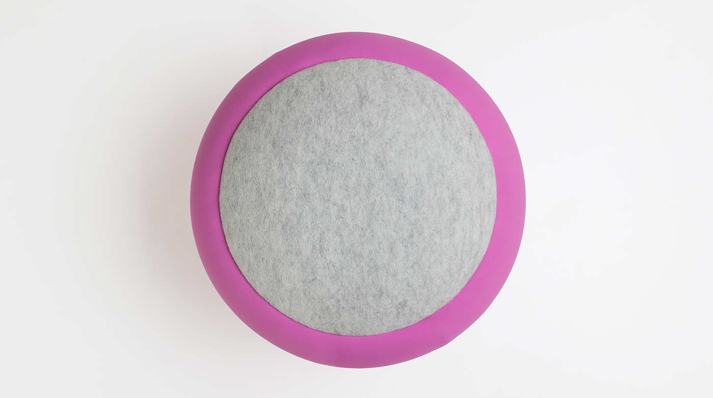 Personalized color combination，Beech leg，Wool felt，polyurethane，chair，Cora，stool，