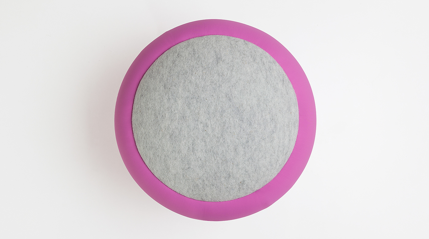 Personalized color combination，Beech leg，Wool felt，polyurethane，chair，Cora，stool，