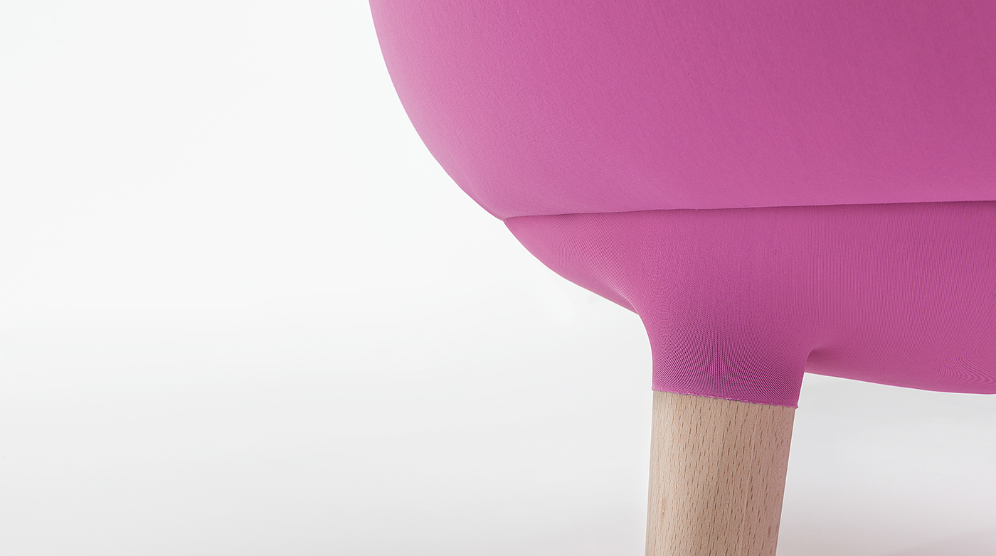 Personalized color combination，Beech leg，Wool felt，polyurethane，chair，Cora，stool，