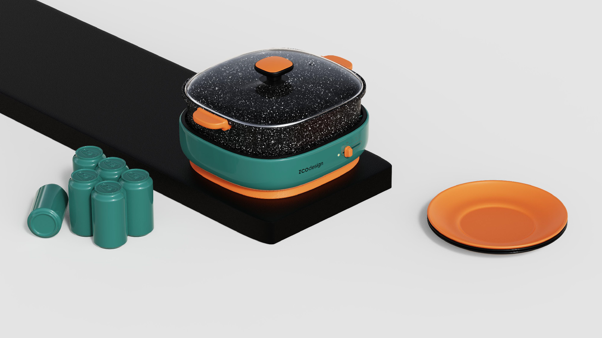 Hot Pot，industrial design，product design，Appearance design，Household appliances，
