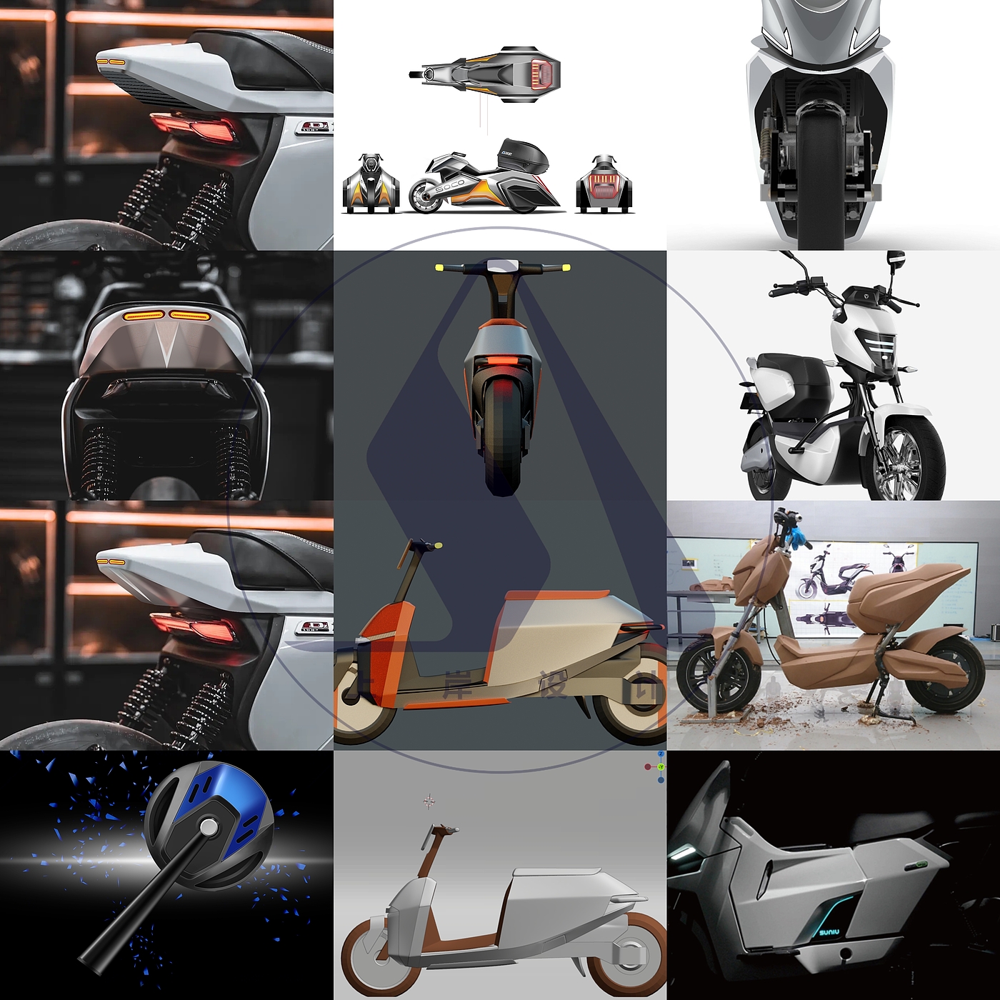 Motorcycle/Electric Vehicle/Design/Modeling Accessories Modification，