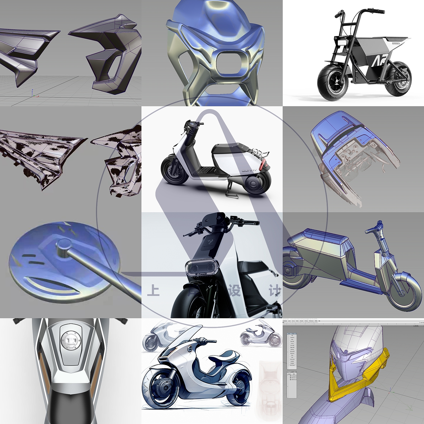 Motorcycle/Electric Vehicle/Design/Modeling Accessories Modification，