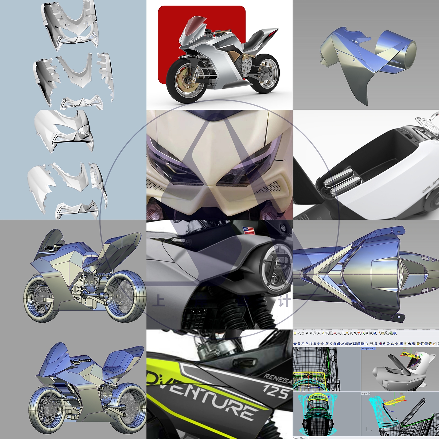 Motorcycle/Electric Vehicle/Design/Modeling Accessories Modification，