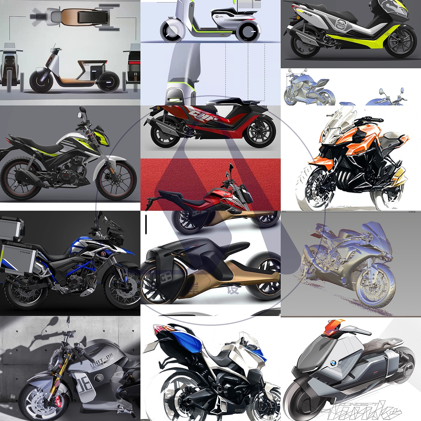 Motorcycle/Electric Vehicle/Design/Modeling Accessories Modification，