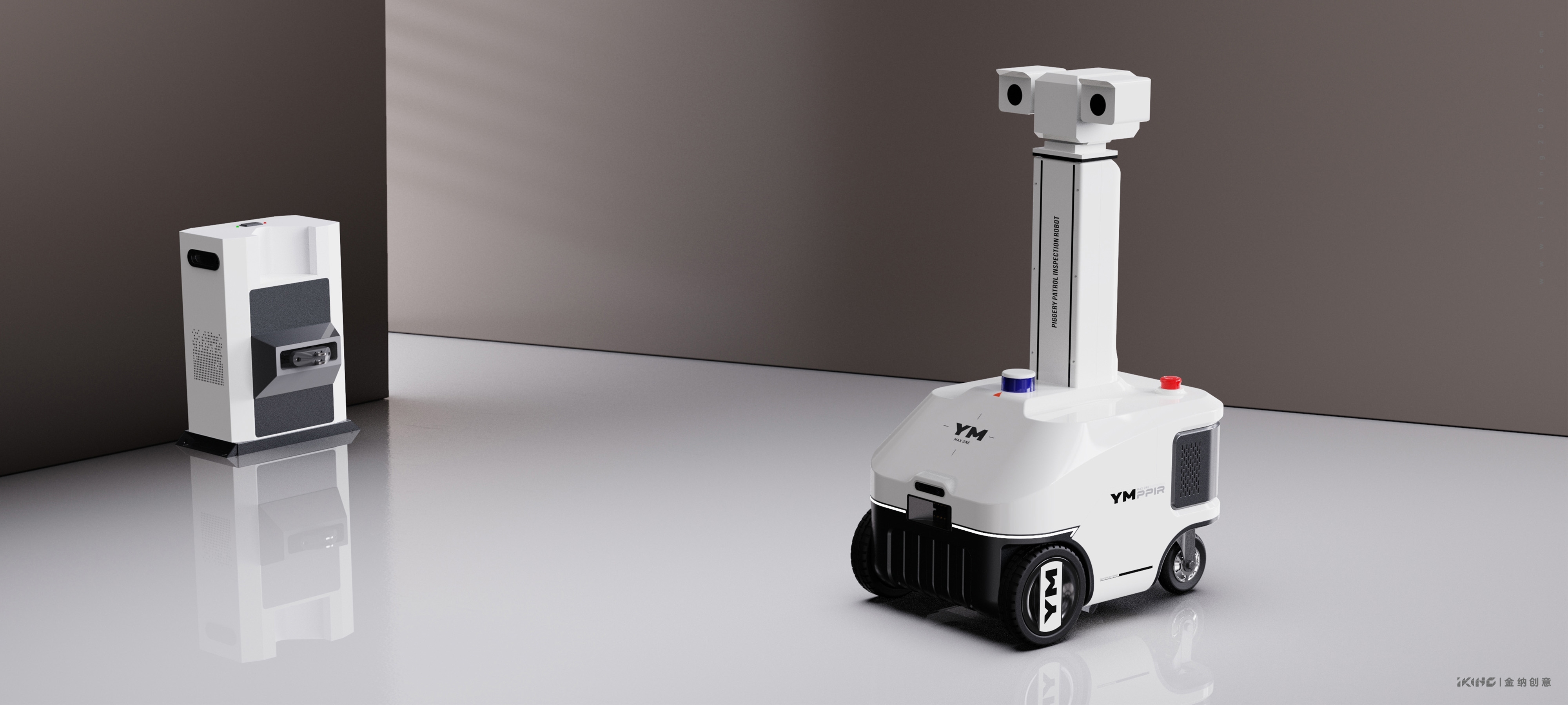 Patrol robot，Agricultural robot，intelligent robot，industrial design，product design，Appearance design，Changzhou Jinna Industrial Product Design Company，Kinner creative，