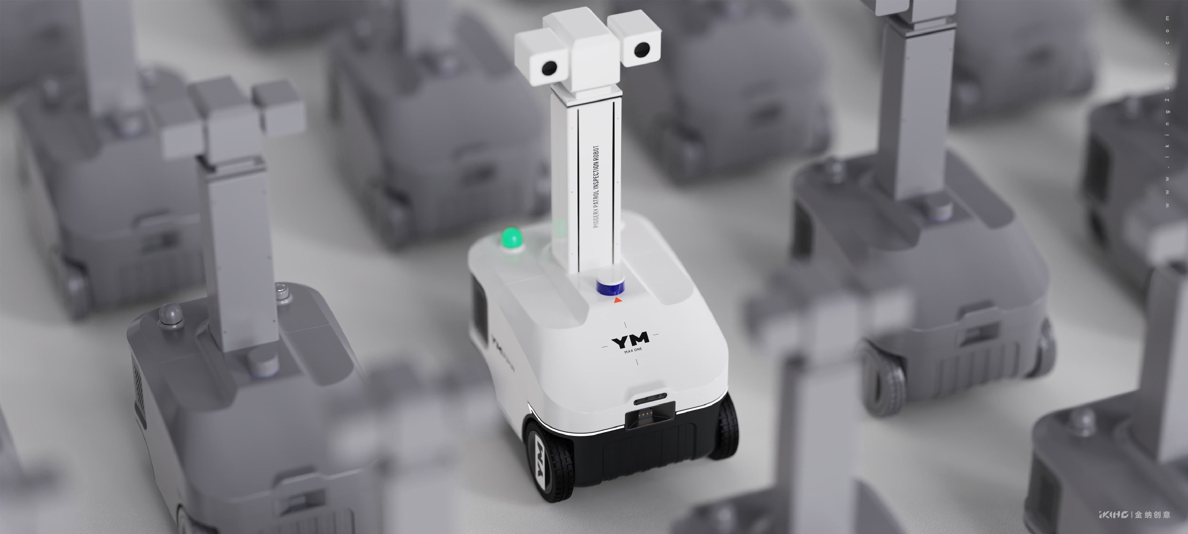 Patrol robot，Agricultural robot，intelligent robot，industrial design，product design，Appearance design，Changzhou Jinna Industrial Product Design Company，Kinner creative，