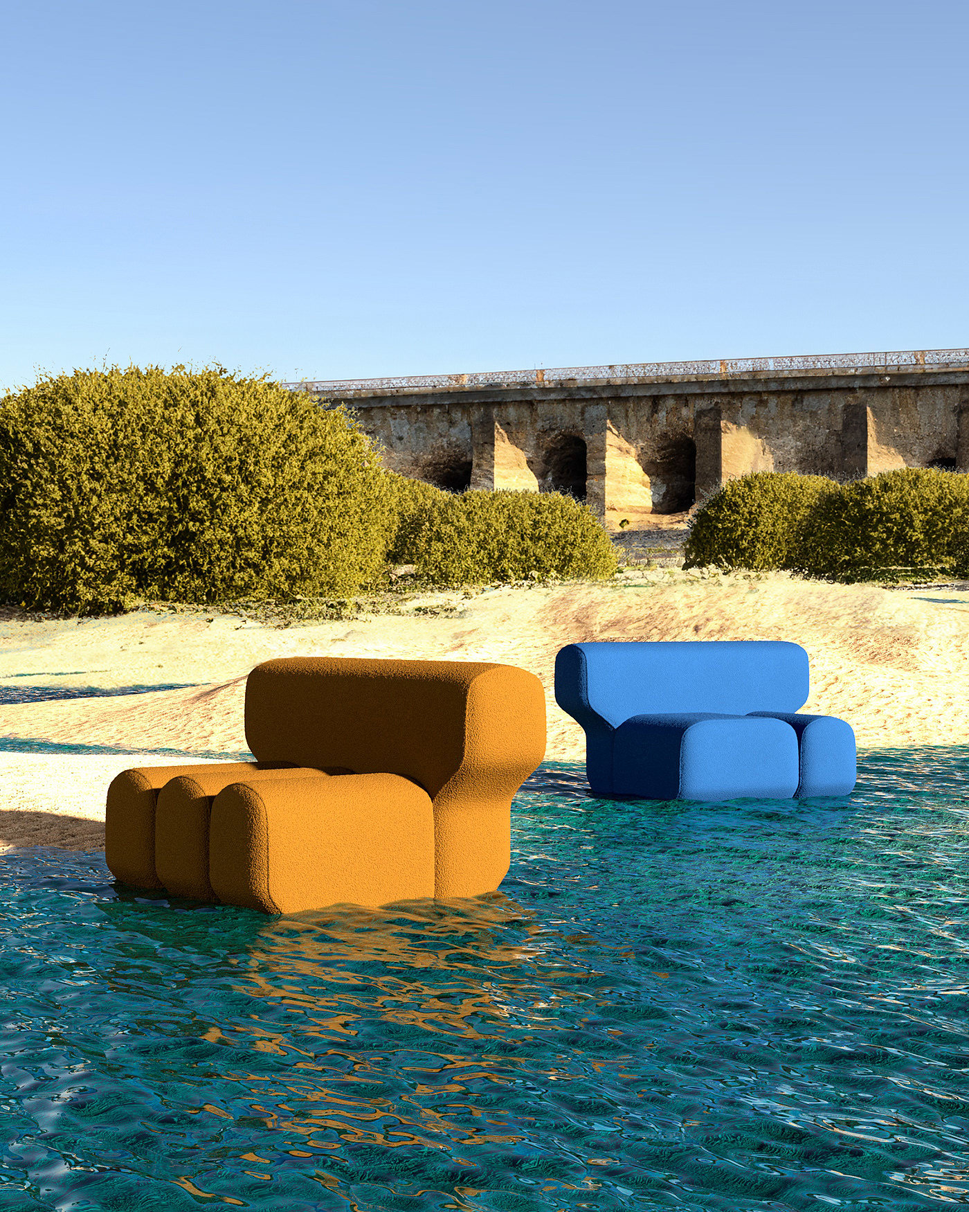 furniture，sofa，product design，Bridge，