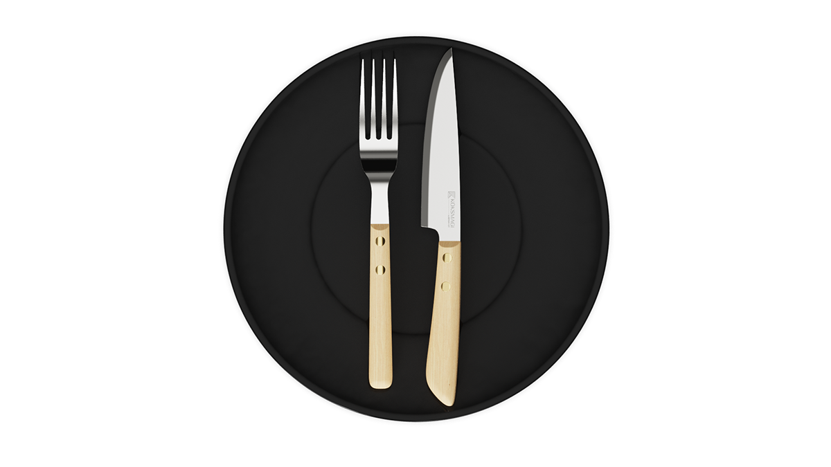 Steak，product design，tableware，