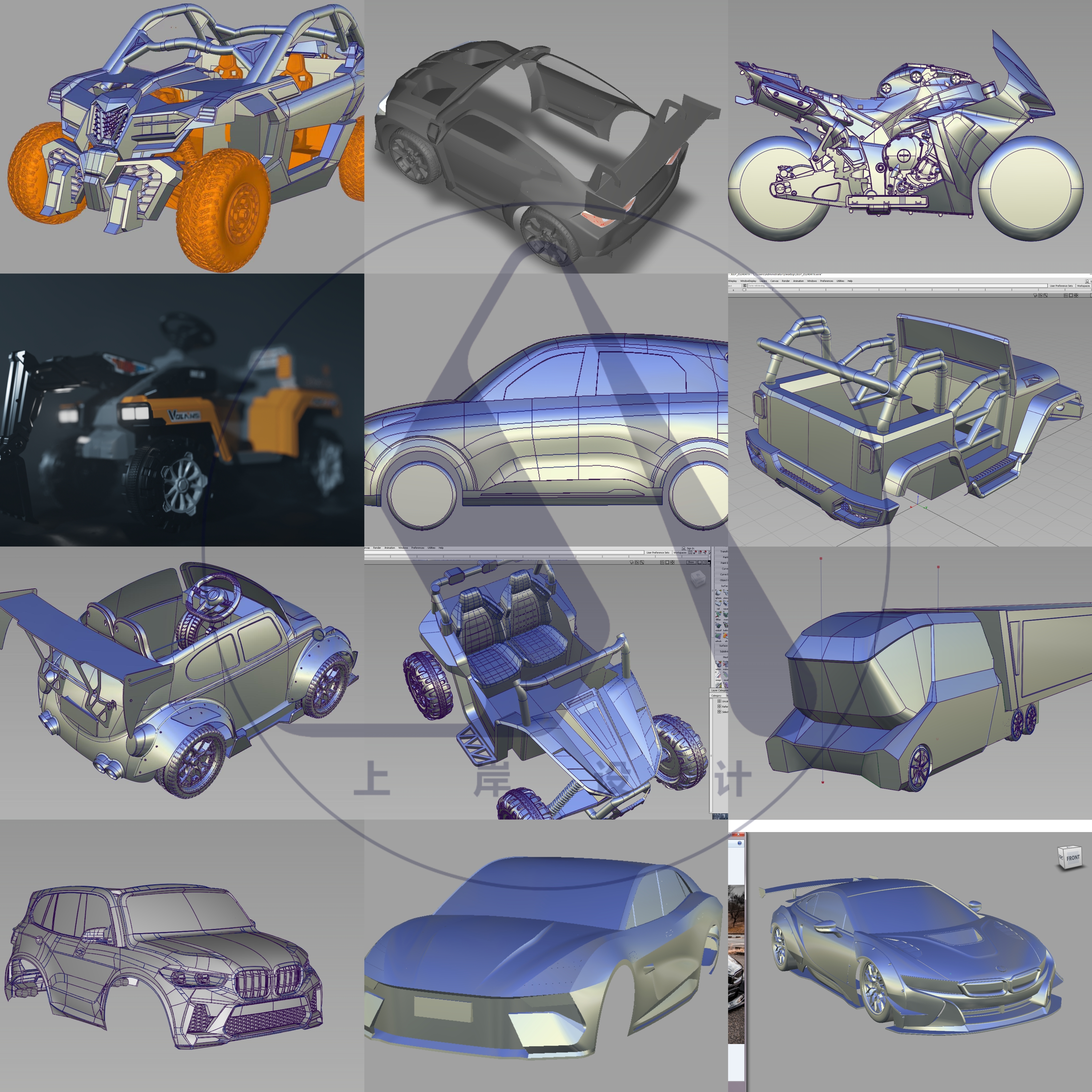 Design Modeling of Appearance and Interior Effect of Baby Car/Point Cloud Scanning and Printing，