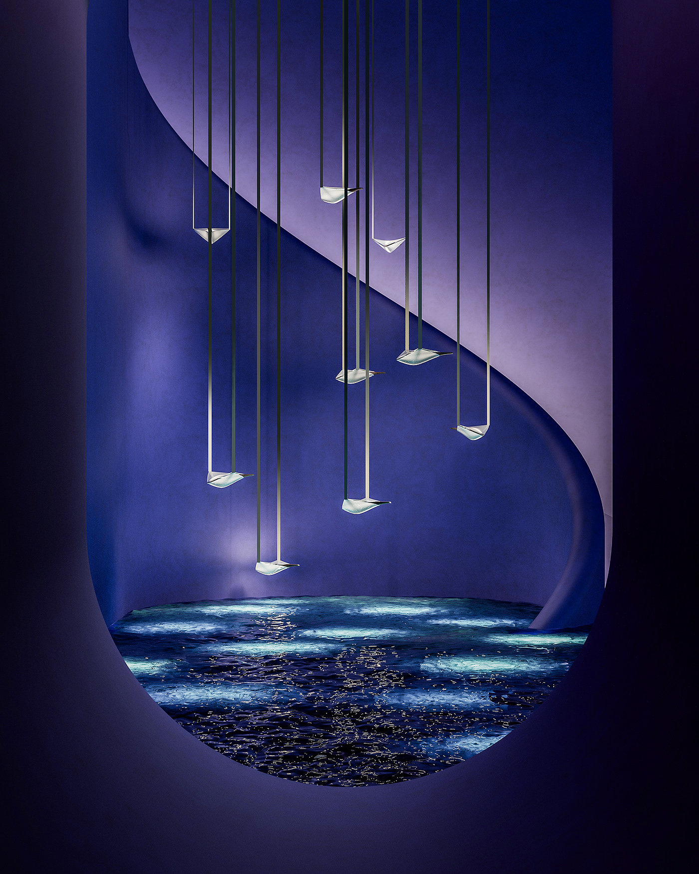 Stringray，lighting，lamps and lanterns，Interior design，Avatar，conceptual design，