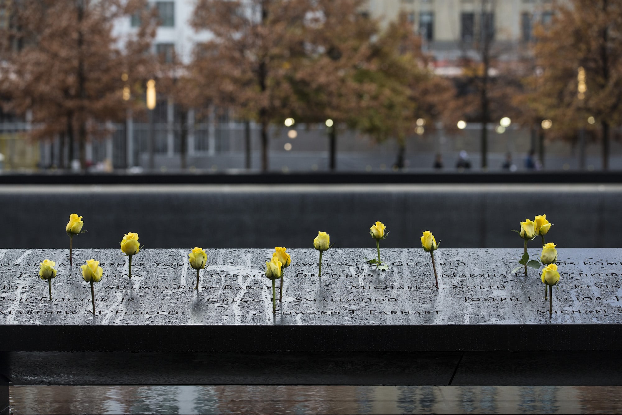 New York，911 Memorial square，waterfall，disaster，Landscape design，Architectural design，heavy，