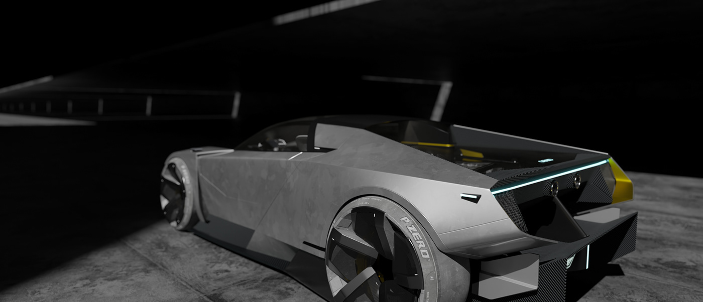 OOOO，conceptual design，Sports car，3D modeling，outdoor sport，