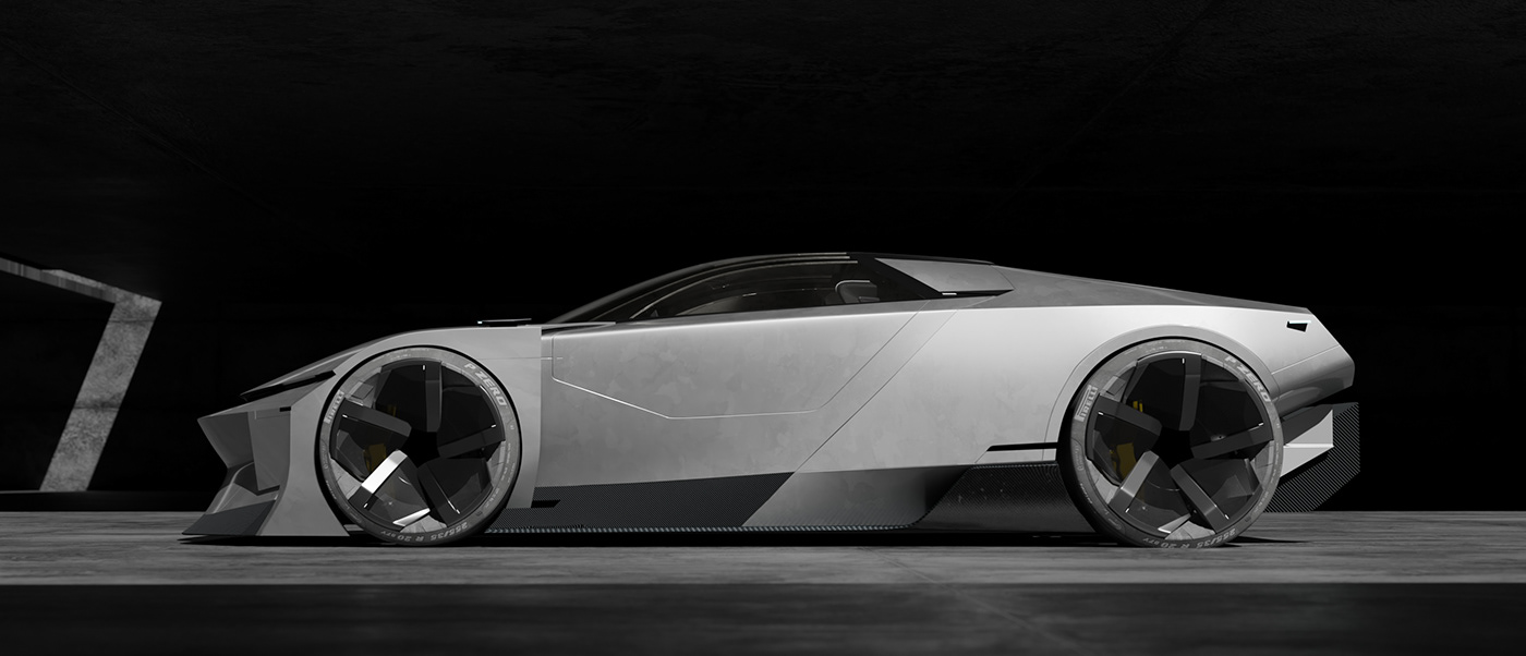 OOOO，conceptual design，Sports car，3D modeling，outdoor sport，