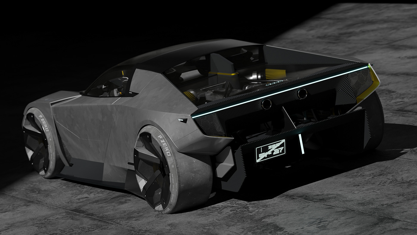 OOOO，conceptual design，Sports car，3D modeling，outdoor sport，