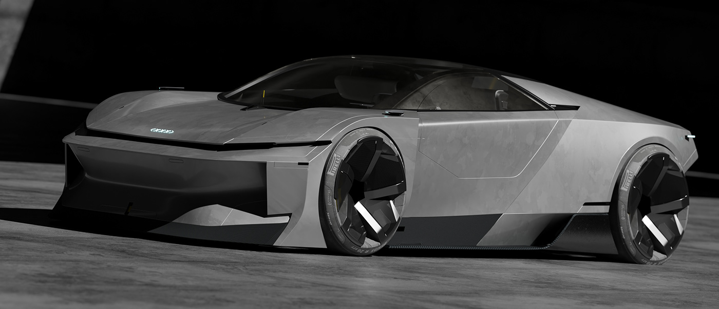 OOOO，conceptual design，Sports car，3D modeling，outdoor sport，