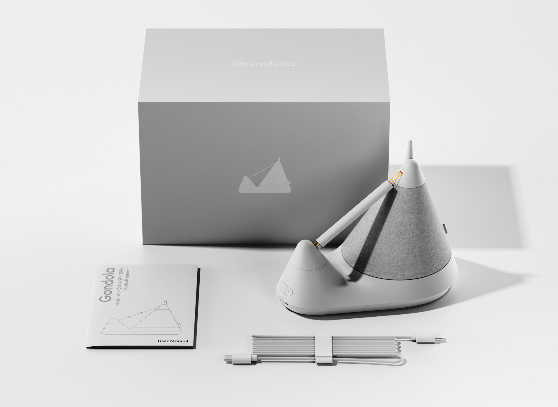 Gondola，Bluetooth Speaker ，Art design，conceptual design，electronic product，