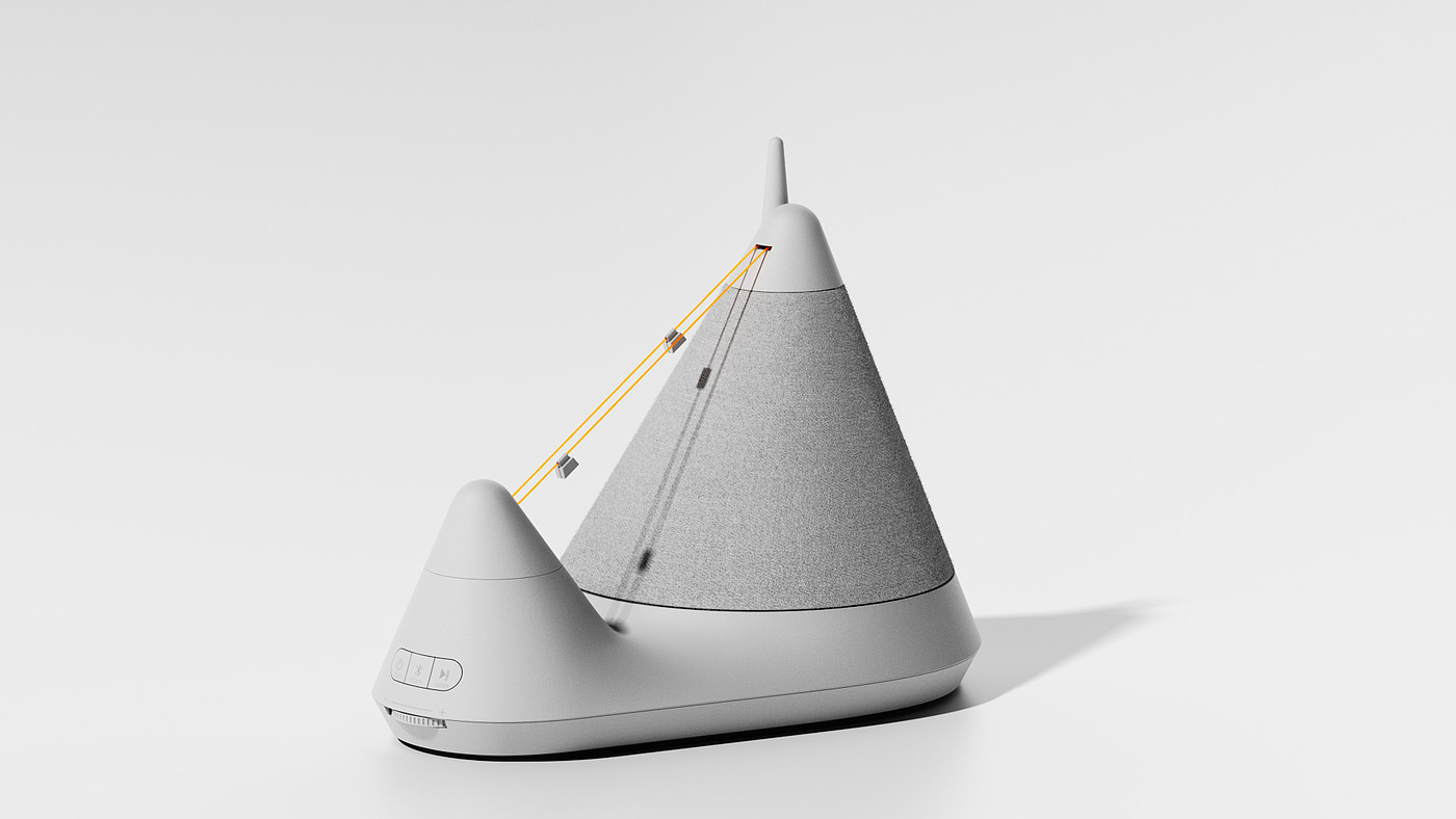 Gondola，Bluetooth Speaker ，Art design，conceptual design，electronic product，