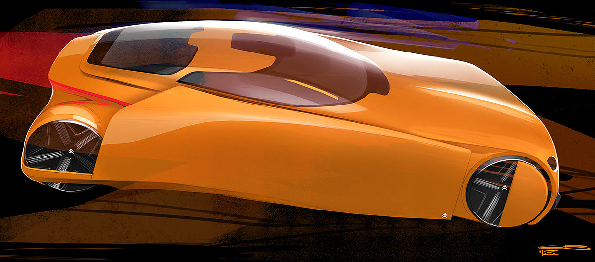 industrial design，vehicle，Citroen，Neutron Citrate，