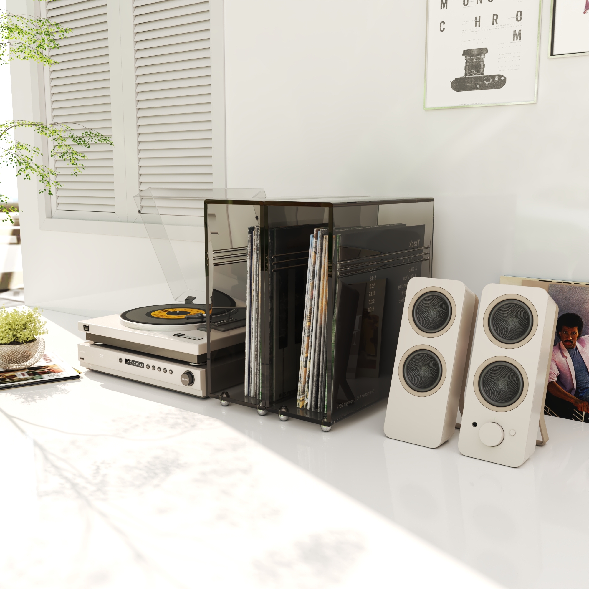 Vinyl record，Magazine Box，Home Storage，furniture，