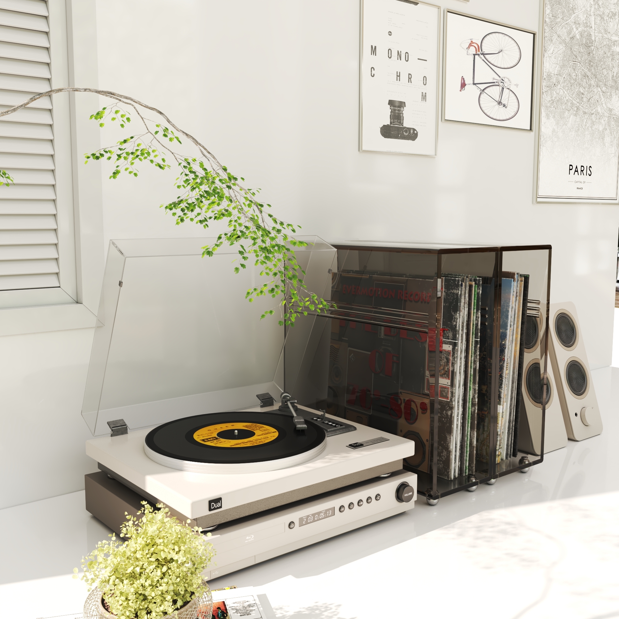 Vinyl record，Magazine Box，Home Storage，furniture，